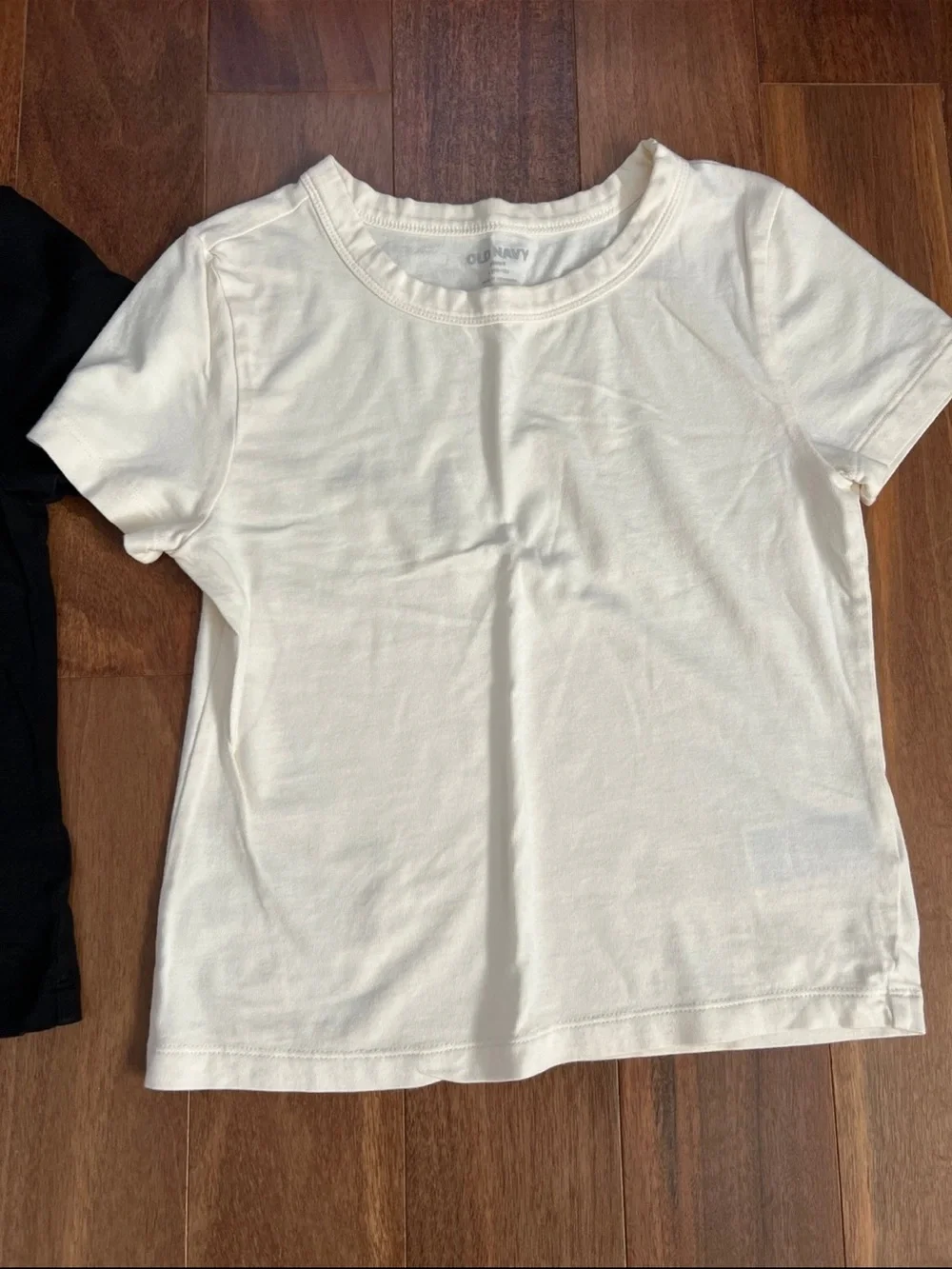 Old Navy Kids' Short Sleeve Tee - Black & Cream